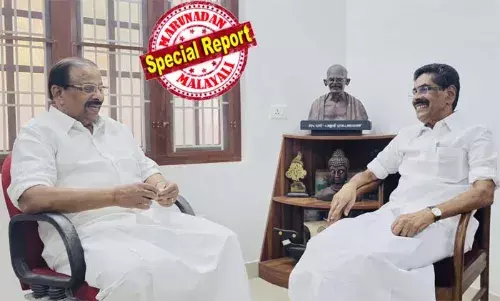 മുല്ലപ്പള്ളിയും ഞാനും ഒരമ്മ പെറ്റ മക്കളെ പോലെ; അദ്ദേഹത്തെ വേണ്ട രീതിയില്‍ പരിഗണിക്കുന്ന കാര്യത്തില്‍ വീഴ്ച്ച ഉണ്ടായി; പിണക്കം തീര്‍ക്കാന്‍ വീട്ടിലെത്തി കണ്ട് കെ സുധാകരന്‍; കണ്ണിലെ കൃഷ്ണമണി പോലെ തരൂരിനെ കൊണ്ടുപോകുമെന്നും കെപിസിസി അധ്യക്ഷന്‍; പാര്‍ട്ടിയുമായി തനിക്ക് ചെറിയ കമ്മ്യൂണിക്കേഷന്‍ ഗ്യാപ്പ് വന്നെന്ന് മുല്ലപ്പള്ളിയും