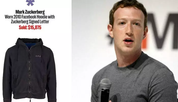 മാര്‍ക്ക് സക്കര്‍ബര്‍ഗിന്റെ ഹൂഡി വിറ്റത് 13 ലക്ഷം രൂപയ്ക്ക്; ഹൂഡിയുടെ പഴക്കം 15 വര്‍ഷം; വിറ്റുപോയത് മെറ്റ സ്ഥാപകന്റെ കയ്യെഴുത്ത് കുറിപ്പുള്ള ഫേസ്ബുക്കിന്റെ പഴയ ലോഗോ പതിപ്പിച്ച ഹൂഡി