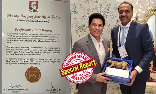 യുകെ മലയാളികളുടെ പ്രിയ ഡോക്ടര്‍ക്ക് അമിത വണ്ണക്കാരുടെ ഗവേഷണത്തിന് ഇന്ത്യയില്‍ നിന്നും പ്രത്യേക അംഗീകാരം; ഡോ. വിനോദ് മേനോനു പുരസ്‌കാരം സമ്മാനിച്ചത് സാക്ഷാല്‍ സച്ചിന്‍ ടെണ്ടുല്‍ക്കര്‍; അമിതവണ്ണക്കാരുടെ പ്രശ്‌നങ്ങള്‍ പഠിക്കുന്ന സംഘടനകള്‍ക്കിടയില്‍ ബ്രിട്ടനും ഇന്ത്യയ്ക്കുമിടയില്‍ പാലമായി മാറാനും ഡോക്ടര്‍ക്ക് അവസരം