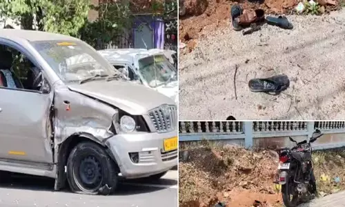 അമിത വേഗതയിലെത്തിയ കാറിടിച്ച് തെറിപ്പിച്ചു; വർക്കലയിൽ സ്കൂട്ടറിൽ യാത്ര ചെയ്തിരുന്ന ദമ്പതിമാര്‍ക്കും മകള്‍ക്കും ഗുരുതര പരിക്ക്; ആശുപത്രിയിൽ പ്രവേശിപ്പിച്ചു