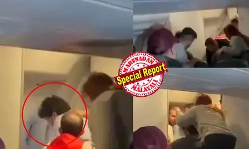 വിമാനം അറ്റ്ലാന്റിക് സമുദ്രത്തിന് മുകളിലൂടെ പറക്കുകയായിരുന്നു;  സീറ്റില്‍ നിന്ന് പെട്ടെന്ന് ചാടിയെണീറ്റ യാത്രക്കാരന്‍ എമര്‍ജന്‍സി വാതിലിനടുത്തേക്ക് പാഞ്ഞ് ചെന്നു;  തുറക്കാനുള്ള ലിവറില്‍ പിടിച്ചു; ജീവനക്കാരും യാത്രക്കാരും ബലംപ്രയോഗിച്ച് പിന്തിരിപ്പിച്ചു;  പ്ലസ് എക്സ്ട്രാ എയര്‍ബസില്‍ അന്ന് നടന്നത് ഞെട്ടിക്കുന്ന സംഭവങ്ങള്‍