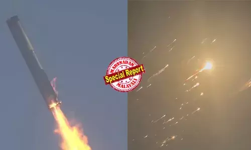 മൂന്നാം വട്ടവും ബൂസ്റ്റര്‍ ക്യാച്ച് വിജയിച്ചെങ്കിലും ലക്ഷ്യം ഭേദിക്കാനാകാതെ മസ്‌കിന്റെ സ്റ്റാര്‍ഷിപ്പ്; പരീക്ഷണ പറക്കലിനിടെ സ്റ്റാര്‍ഷിപ്പ് പൊട്ടിത്തെറിച്ചു; എട്ടാം പരീക്ഷണ പറക്കലിലും വിജയം കാണാനാകാതെ മസ്‌കിന്റെ സ്വപ്ന പദ്ധതി; വിമാനങ്ങള്‍ വഴിതിരിച്ചു വിട്ടു; നിശ്ചലമായത് നാലോളം വിമാനത്താവളങ്ങള്‍