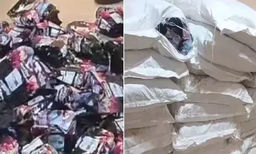 സംശയാസ്പദമായ രീതിയിൽ 50 ചാക്കുകൾ; പോലീസെത്തി പരിശോധിച്ചപ്പോൾ ഞെട്ടൽ; പൊട്ടിച്ചു നോക്കിയപ്പോൾ നിരോധിത ലഹരി വസ്തുക്കൾ; പ്രതി ഒളിവിൽ