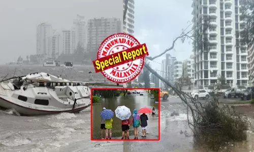 ഓസ്ട്രേലിയയെ വിറപ്പിച്ച് ആൽഫ്രഡ് ചുഴലിക്കാറ്റ് കരതൊട്ടു; മണിക്കൂറിൽ 90കിലോമീറ്റർ വേഗതയിൽ വീശിയടിച്ചു; വ്യാപക നാശനഷ്ടം; പലയിടത്തും ശക്തമായ മഴ; ലക്ഷകണക്കിന് ആളുകളുടെ വൈദ്യുതി മുടങ്ങി; റോഡിൽ വെള്ളക്കെട്ട്; ഗതാഗതം താറുമാറായി; എല്ലാം നിരീക്ഷിച്ച് ഭരണകൂടം; വർഷങ്ങൾക്കിപ്പുറം വീണ്ടും കങ്കാരു ലാൻഡിൽ ഭീമൻ കാറ്റ് വീശുമ്പോൾ!