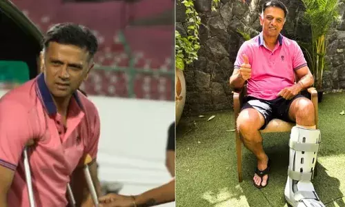 കാലിന് ഗുരുതരമായി പരിക്കേറ്റിട്ടും ക്രച്ചസിലൂന്നി രാഹുല്‍ ദ്രാവിഡ് പരിശീലന ക്യാമ്പില്‍; രാജസ്ഥാന്‍ റോയല്‍സ് ക്യാമ്പില്‍ താരങ്ങള്‍ ആവേശത്തില്‍; ടീമിനായി എന്തും ചെയ്യാന്‍ തയാറുള്ള പരിശീലകനെന്ന് ആരാധകന്‍