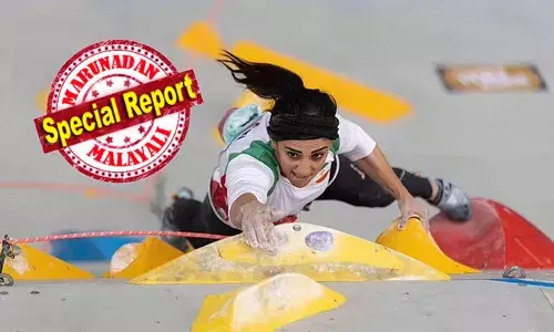 വിദേശ രാജ്യത്ത് നടന്ന മല്‍സരത്തില്‍ ഹിജാബ് ധരിക്കാതെ പങ്കെടുത്തപ്പോള്‍ മുതല്‍ ഭരണകൂടത്തിന്റെ കണ്ണില്‍ കരട്; കടുത്ത പീഡനങ്ങള്‍ നേരിടേണ്ടി വന്നതോടെ പര്‍വ്വതാരോഹക രാജ്യം വിട്ടു; എല്‍നാസ് റെക്കാബിയുടെ വീടും പൊളിച്ചു നീക്കി മതഭരണകൂടത്തിന്റെ പ്രതികാരം