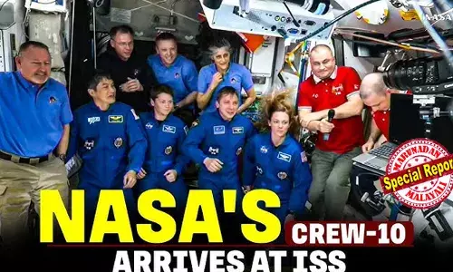 സ്‌പേസ് എക്‌സ് ക്രൂ 10 ഡോക്കിങ് വിജയകരം; പേടകം ബഹിരാകാശ നിലയവുമായി ബന്ധിപ്പിച്ചു;  സുനിത വില്യംസിന്റെയും ബുച്ച് വില്‍മോറിന്റെയും മടക്കം ഒരു പടി കൂടി അടുത്തു; ഡ്രാഗണ്‍ പേടകത്തില്‍ ഭൂമിയിലേക്കുള്ള മടക്കം മാര്‍ച്ച് 19ന്