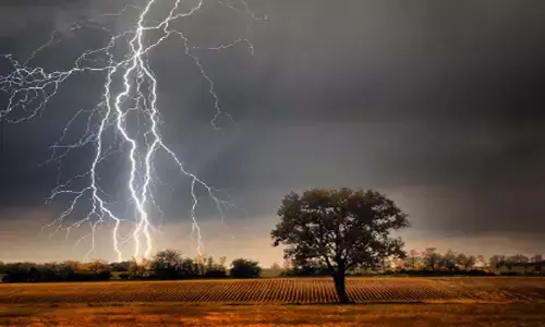 ക്ഷേത്രത്തിലെ കാളവരവ് ചടങ്ങിനിടെ മിന്നൽ പതിച്ച് അപകടം; നിമിഷനേരം കൊണ്ട് ഭക്തരുടെ ഇടയിൽ വലിയ വെളിച്ചം വന്നിടിച്ചു; ആളുകൾ കുതറിയോടി; മൂന്ന് പേർക്ക് പരിക്ക്; സംഭവം എറയൂർ ഉത്സവത്തിനിടെ