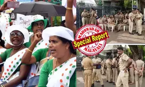 ആശാ വര്‍ക്കര്‍മാര്‍ സമരം തുടരവേ അങ്കണവാടി ജീവനക്കാരും രാപകല്‍ സമരവുമായി രംഗത്ത്; സമരം സര്‍ക്കാറിന് എതിരാകുമെന്ന് ഉറപ്പായതോടെ പങ്കെടുക്കുന്നവര്‍ക്ക് ഓണറേറിയം അനുവദിക്കേണ്ടെന്ന് ഉത്തരവ്; ആശാ വര്‍ക്കര്‍മാരുടെ ഉപരോധം നേരിടാന്‍ സെക്രട്ടേറിയറ്റ് പരിസരത്ത് വന്‍ പോലീസ് സന്നാഹം