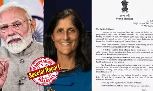 ആയിരക്കണക്കിന് മൈലുകള്‍ അകലെയാണ് നിങ്ങളുള്ളതെങ്കിലും ഞങ്ങളുടെ ഹൃദയത്തില്‍ എപ്പോഴും അടുത്തുണ്ട്;  തിരിച്ചെത്തിയ ശേഷം നിങ്ങളെ ഇന്ത്യയില്‍ കാണാന്‍ ആഗ്രഹിക്കുന്നു; ഇന്ത്യയുടെ പുകള്‍പെറ്റ പുത്രിമാരില്‍ ഒരാളെ ആതിഥേയത്വം വഹിക്കാന്‍ കഴിയുന്നത് ഏറെ സന്തോഷകരമായിരിക്കും; സുനിതാ വില്യംസിനെ ഇന്ത്യയിലേക്ക് ക്ഷണിച്ച് പ്രധാനമന്ത്രി നരേന്ദ്രമോദി