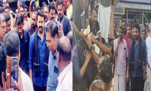 നടൻ മോഹൻലാൽ ശബരിമലയിൽ ദർശനത്തിനെത്തി; അയ്യനെ കണ്ട് തൊഴുത് താരം; എമ്പുരാന്റെ വിജയത്തിനാണോയെന്ന് ആരാധകർ; വൈറലായി വീഡിയോ
