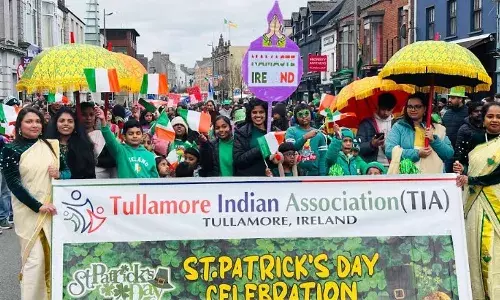 സെന്റ്പാട്രിക്സ് ദിന പരേഡില് ഇരട്ട അവാര്ഡ് തിളക്കത്തോടെ ടുള്ളമോര് ഇന്ത്യന് അസോസിയേഷന് സെന്റ്പാട്രിക്സ് ദിന പരേഡില് ഇരട്ട അവാര്ഡ് തിളക്കത്തോടെ ടുള്ളമോര് ഇന്ത്യന് അസോസിയേഷന്