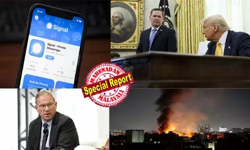 ഒരു കുഞ്ഞുപോലും അറിഞ്ഞില്ല; ഗോള്‍ഡ്‌ബെര്‍ഗ് എല്ലാം കണ്ടു, അറിഞ്ഞു, പോയി; യെമന്‍ ആക്രമണത്തെ കുറിച്ചുള്ള യുഎസ് ഭരണകൂടത്തിലെ ഉന്നതരുടെ സിഗ്നല്‍ ആപ്പ് ചാറ്റ് ഗ്രൂപ്പില്‍ മാധ്യമപ്രവര്‍ത്തകനെ അബദ്ധത്തില്‍ ചേര്‍ത്ത് ദേശീയ സുരക്ഷാ ഉപദേഷ്ടാവ്; മൈക്ക് വാള്‍ട്‌സിനെ ന്യായീകരിച്ച് ട്രംപ്; വന്‍ ദേശീയ സുരക്ഷാ വീഴ്ചയില്‍ വൈറ്റ്ഹൗസില്‍ കോളിളക്കം