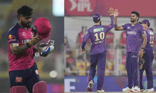 അടിതെറ്റി സഞ്ജുവും രാജസ്ഥാനും; മുന്‍നിരയെ കറക്കി വീഴ്ത്തി സ്പിന്നര്‍മാര്‍;  ധ്രുവ് ജുറെല്‍  ടോപ് സ്‌കോറര്‍; പന്തെറിഞ്ഞവര്‍ക്കെല്ലാം വിക്കറ്റ്; കൊല്‍ക്കത്തയ്ക്ക് ജയിക്കാന്‍ 152 റണ്‍സ്