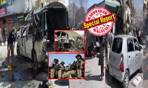 പാക്കിസ്ഥാനെ വിറപ്പിച്ച് വീണ്ടും ഭീകരാക്രമണം; രണ്ടിടങ്ങളിലായി പൊട്ടിത്തെറി; വൻ ശബ്ദത്തിൽ കിടുങ്ങി പ്രദേശം; നാട്ടുകാർ നിലവിളിച്ചോടി; 8 പേർ കൊല്ലപ്പെട്ടു; ആക്രമണം നടന്നത് ബലൂചിസ്ഥാന്‍ മേഖലയിൽ; ലക്ഷ്യമിട്ടത് സൈനികരെ; മരണസംഖ്യയിൽ ആശങ്ക; പിന്നിൽ ലിബറേഷൻ ആർമിയെന്ന് അധികൃതർ