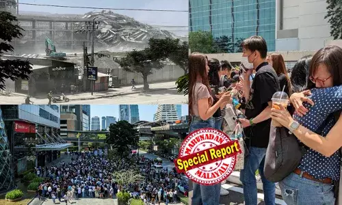 മ്യാന്‍മറിനെ നടുക്കി അതിശക്തമായ ഭൂചലനം; പ്രകമ്പനം തായ്ലന്‍ഡിലും;  റിക്ടര്‍ സ്‌കെയില്‍ 7.7 രേഖപ്പെടുത്തി; ബഹുനില കെട്ടിടങ്ങള്‍ നിലംപൊത്തി; പൂളുകളില്‍ നിന്ന് ജലം പുറത്തേക്കൊഴുകി;  പരിഭ്രാന്തരായി കെട്ടിടങ്ങളില്‍ നിന്നും പുറത്തേക്കോടി ജനങ്ങള്‍;  ദൃശ്യങ്ങള്‍ പുറത്ത്