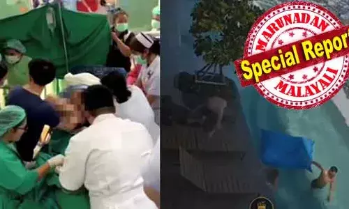 പ്രസവത്തിനിടയില്‍ ഭൂകമ്പം; തായ് യുവതിയുടെ ദൃശ്യങ്ങള്‍ ഏറ്റെടുത്ത് സോഷ്യല്‍ മീഡിയ; ബഹുനില ആഡംബര ഹോട്ടലിന്റെ മുകളിലെ സ്വിമ്മിങ് പൂളില്‍ പ്രണയിച്ചു കൊണ്ടിരുന്ന ദമ്പതികള്‍ ഇറങ്ങിയോടുന്നതും വൈറലായി: ഭൂകമ്പ കാഴ്ചകള്‍ ഇങ്ങനെ