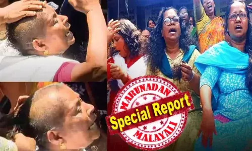മുടി മുറിക്കുന്നത് കഴുത്ത് മുറിക്കുന്നതിന് തുല്യം; അമ്മമാരുടെ കണ്ണുനീരാണ് അത്രയും; ഈ മുടി മുറിക്കലിലൂടെ ഇടതുപക്ഷ ജനാധിപത്യത്തിന്റെ കുലം തന്നെ മുടിഞ്ഞുപോകും; ഈ സര്‍ക്കാര്‍ കണ്ണ് തുറന്നില്ലെങ്കിലും ലോക മനഃസാക്ഷി കണ്ണ് തുറക്കും; സെക്രട്ടേറിയേറ്റിന് മുന്നില്‍ മുടി മുറിച്ച് ആശമാരുടെ പ്രതിഷേധം