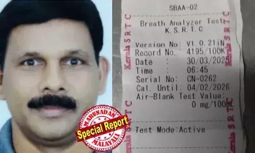 പുലര്‍ച്ചെ ഡ്യൂട്ടിക്ക് എത്തിയപ്പോള്‍ ബ്രീത്ത് അനലൈസര്‍ ഉപയോഗിച്ച് പരിശോധന; ഊതിയപ്പോള്‍ മദ്യപിച്ചെന്ന് കണ്ടെത്തി സ്റ്റേഷന്‍ മാസ്റ്റര്‍ മാറ്റി നിര്‍ത്തി;  വിലക്കിനെതിരെ പരാതിയുമായി ജീവിതത്തില്‍ മദ്യപിക്കാത്ത കെഎസ്ആര്‍ടിസി ഡ്രൈവര്‍; വിനയായത് ഹോമിയോ മരുന്ന്