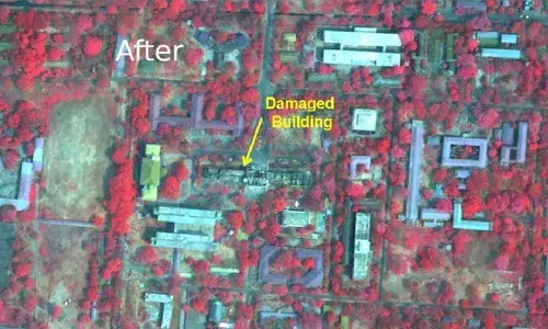 ഇറവാഡി നദിക്ക് കുറുകെയുള്ള വലിയ പാലം തകരുന്നതും മാന്‍ഡലെ സര്‍വകലാശാലയ്ക്കുണ്ടായ നാശനഷ്ടങ്ങളും പകര്‍ത്തി കാര്‍ട്ടോസാറ്റ് -3; മ്യാന്‍മാറിനെ പിടിച്ചുകുലുക്കിയ ഭൂകമ്പത്തിന്റെ ഉപഗ്രഹ ചിത്രങ്ങള്‍ പുറത്തുവിട്ട് ഐഎസ്ആര്‍ഒ