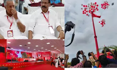 മധുരയില്‍ ചെങ്കൊടിയേറി; സിപിഎം 24ാം പാര്‍ട്ടി കോണ്‍ഗ്രസിന് തുടക്കം; ബിമന്‍ ബസു പതാക ഉയര്‍ത്തി; കേരള സര്‍ക്കാരിനെ പ്രതിരോധിക്കാന്‍ ആഹ്വാനവുമായി രാഷ്ട്രീയ പ്രമേയം; കേന്ദ്രം കേരളത്തെ സാമ്പത്തികമായി ഉപരോധിക്കുന്നു; സര്‍ക്കാരിനെ അസ്ഥിരപ്പെടുത്താന്‍ ഉള്ള നീക്കത്തില്‍ കോണ്‍ഗ്രസ് പങ്കാളിയാകുന്നുവെന്നും പ്രമേയത്തില്‍