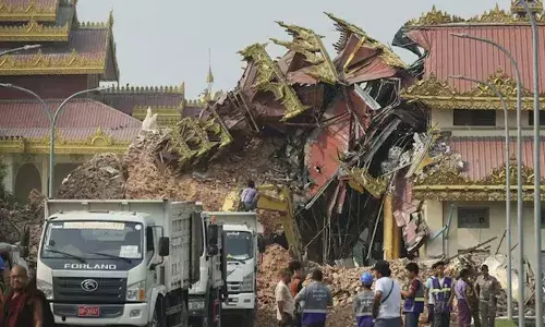 മ്യാന്മാറിനെ നടുക്കി ഭൂകമ്പം; മരണസംഖ്യ 2719 ആ​​​​​യി ഉയർന്നു; കെ​​​​​ട്ടി​​​​​ടാ​​​​​വ​​​​​ശി​​​​​ഷ്ട​​​​​ങ്ങ​​​​​ളി​​​​​ൽ​​​​​ നി​​​​​ന്ന് ഒരു വയോധികനെ രക്ഷിച്ചു; നാ​​​ശ​​​ന​​​ഷ്ട​​​ങ്ങ​​​ളു​​​ടെ ഉ​​​പ​​​ഗ്ര​​​ഹ​​​ചി​​​ത്രം പുറത്തുവിട്ട് ഐ​​​എ​​​സ്ആ​​​ർ​​​ഒ