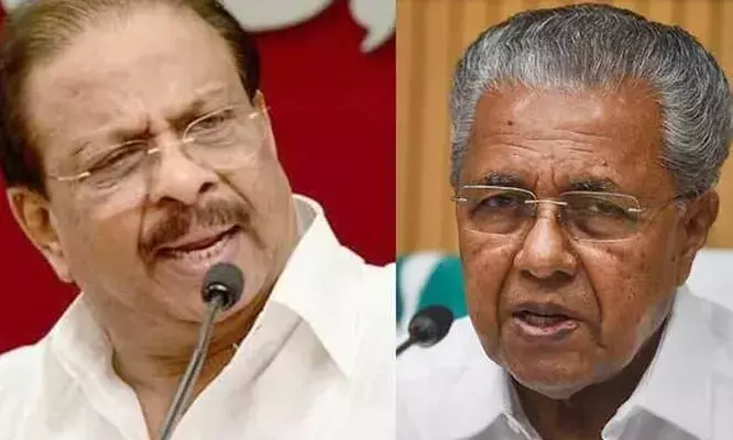 പാര്ട്ടി കോണ്ഗ്രസില് ബോംബ് വീണിട്ടും ആളനക്കമില്ല; സി പി എമ്മിന്റെ അന്നദാതാവായ പിണറായിക്കുവേണ്ടി പാര്ട്ടി കോണ്ഗ്രസ് തിരുവാതിര വരെ കളിക്കും; പിണറായിക്ക് മാത്രം പ്രായപരിധിയില് ഇളവ് നല്കുമെന്ന് കെ സുധാകരന് പാര്ട്ടി കോണ്ഗ്രസില് ബോംബ് വീണിട്ടും ആളനക്കമില്ല; സി പി എമ്മിന്റെ അന്നദാതാവായ പിണറായിക്കുവേണ്ടി പാര്ട്ടി കോണ്ഗ്രസ് തിരുവാതിര വരെ കളിക്കും; പിണറായിക്ക് മാത്രം പ്രായപരിധിയില് ഇളവ് നല്കുമെന്ന് കെ സുധാകരന്