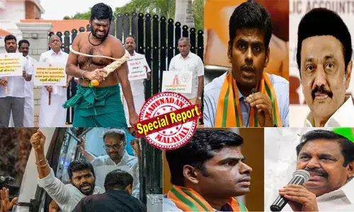 സ്റ്റാലിന്‍ സര്‍ക്കാര്‍ പുറത്താവുന്നതുവരെ ചെരിപ്പിടില്ല; മഹേഷിന്റെ പ്രതികാരം മോഡലില്‍ ശപഥവുമായി മൂന്‍ സൂപ്പര്‍ കോപ്പ് ഉഡുപ്പി സിങ്കം; 35-ാം വയസ്സില്‍ ഐപിഎസ് രാജിവെച്ച് ബിജെപിയില്‍ ചേര്‍ന്ന നേതാവിന് വിനയായത് വാവിട്ട വാക്കുകള്‍; അണ്ണാമലൈ ഒഴിയുന്നത് ഡിഎംകെയെ കെട്ടുകെട്ടിക്കാന്‍