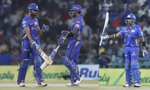 സൂര്യകുമാറിന്റെയും നമന്‍ ഥിറിന്റെയും പോരാട്ടം പാഴായി; സാന്റ്‌നറെ കാഴ്ചക്കാരനാക്കിയ ഹാര്‍ദികിന്റെ വണ്‍ മാന്‍ ഷോ പൊളിച്ച് അവേശ് ഖാനും ഷാര്‍ദൂല്‍ ഠാക്കൂറും; ത്രില്ലര്‍ പോരാട്ടത്തില്‍ മുംബൈ ഇന്ത്യന്‍സിനെ 12 റണ്‍സിന് കീഴടക്കി ലക്‌നൗ