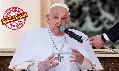 എല്ലാവര്‍ക്കും നല്ലൊരു ഞായറാഴ്ച നേരുന്നു. വളരെ നന്ദി: രണ്ടുമാസത്തെ വിശ്രമത്തിലിരിക്കെ വിശ്വാസികളെ അദ്ഭുതപ്പെടുത്തി ഫ്രാന്‍സിസ് മാര്‍പ്പാപ്പ പൊതുവേദിയില്‍ പ്രത്യക്ഷപ്പെട്ടു; ഏവരെയും ആശീര്‍വദിച്ച് അല്‍പനേരം സംസാരിച്ച് മടക്കം