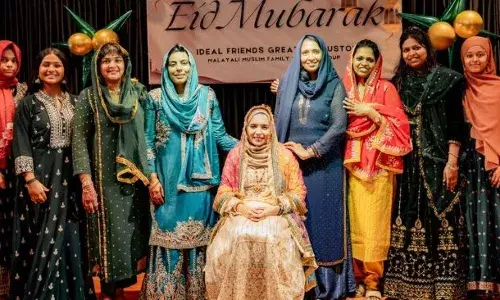 മൊഞ്ചത്തിയായി മണവാട്ടി, ഖല്ബില് കല്യാണരാവ് കിനാവ് കണ്ട് മണവാളന്! ഹൂസ്റ്റണിലെ ഈദ് ആഘോഷം നാടിന്റെ തനി പകര്പ്പായി മൊഞ്ചത്തിയായി മണവാട്ടി, ഖല്ബില് കല്യാണരാവ് കിനാവ് കണ്ട് മണവാളന്! ഹൂസ്റ്റണിലെ ഈദ് ആഘോഷം നാടിന്റെ തനി പകര്പ്പായി