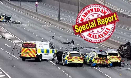 ബിഎംഡബ്ലിയു കാറിനെ പിടികൂടാന്‍ ചീറി പാഞ്ഞ് പോലീസ് വാഹനങ്ങള്‍; മത്സരത്തിനിടയില്‍ കൂട്ടി മുട്ടിയത് ഏഴു കാറുകള്‍; ഹോളിവുഡ് സിനിമയെ ഓര്‍മിപ്പിക്കുന്ന രംഗങ്ങള്‍ അരങ്ങേറിയത് ന്യൂകാസിലിന് സമീപം; വട്ടമിട്ട് പറന്ന് ഹെലികോപ്ടറും; യുകെ നിരത്തിലെ ക്രിമിനല്‍ വേട്ട ചര്‍ച്ചകളില്‍