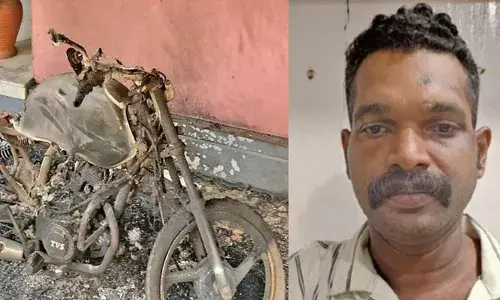 പെണ്‍സുഹൃത്തിന്റെ വീട്ടിലെത്തിയത് അര്‍ദ്ധരാത്രിയില്‍; പോര്‍ച്ചില്‍ പരിചയമില്ലാത്ത ബൈക്ക് കണ്ടതോടെ തീയിട്ട് യുവാവ്:  അറസ്റ്റ് ചെയ്ത് പോലിസ്