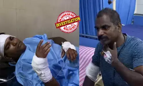 കാര്‍ മോഷണക്കേസ് പ്രതിയെ പിടികൂടാനെത്തി; വീട്ടില്‍ വെച്ച് യുവാവും അമ്മയും ചേര്‍ന്ന് പൊലീസുകാരെ വെട്ടി പരിക്കേല്‍പ്പിച്ചു; ഒരു പൊലീസുകാരന്റെ തലയ്ക്കും കൈയ്ക്കുമടക്കം ഗുരുതര പരിക്ക്