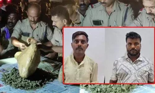 പാപ്പിനിശ്ശേരിയില്‍ ബസില്‍ ലഹരിക്കടത്ത്; അഞ്ചര കിലോ കഞ്ചാവുമായി യുപി സ്വദേശികള്‍ അറസ്റ്റില്‍