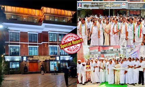 സുപ്രീംകോടതി വരെ പോയിട്ടും നഷ്ടമായ സ്ഥലം; വില കൊടുത്തുവാങ്ങാന്‍ സ്വന്തം സ്വത്തുക്കള്‍ പണയം വെച്ച കെ സി അബു; പ്രസിഡന്റ് പ്രവീണ്‍കുമാറിന്റെ നിതാന്ത പരിശ്രമം; ഡിസിസിക്ക് 25,000 സ്‌ക്വയര്‍ഫീറ്റില്‍ എഴര കോടിയുടെ നാലുനില കെട്ടിടം; അഭിമാനത്തോടെ കോഴിക്കോട് കോണ്‍ഗ്രസ് നേതൃത്വം