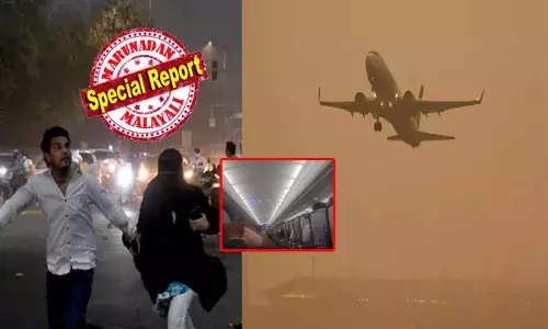 ആകാശത്ത് വിമാനങ്ങൾ ആടിയുലഞ്ഞു; വമ്പൻ കെട്ടിടങ്ങൾ അടക്കം വിറച്ചു; നിരവധി ഫ്ലൈറ്റുകൾ വഴിതിരിച്ച് വിട്ടു; അന്തരീക്ഷം ഓറഞ്ച് നിറമാകുന്ന കാഴ്ച; അപ്രതീക്ഷിത കാറ്റിൽ ഭയന്ന് ജനങ്ങൾ; ഡൽഹിയെ കുലുക്കി പൊടിക്കാറ്റ്; വൈറലായി ദൃശ്യങ്ങൾ