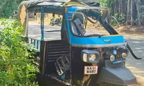 കെഎസ്ആർടിസി ബസ് ഓട്ടോറിക്ഷയുമായി കൂട്ടിയിടിച്ച് അപകടം; ഡ്രൈവർക്ക് ദാരുണാന്ത്യം; മൂന്ന് പേർക്ക് പരിക്ക്; ആശുപത്രിയിൽ പ്രവേശിപ്പിച്ചു