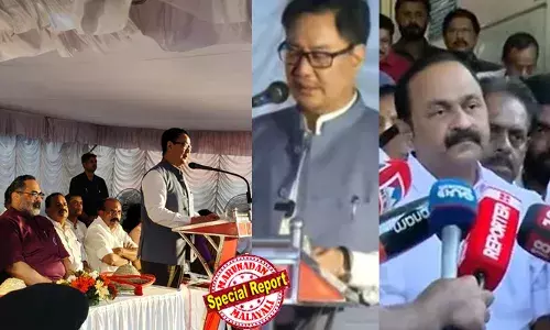 രാജ്യത്തെ ഏത് ഭൂമിയും ഏറ്റെടുക്കാനുള്ള അധികാരം വഖഫ് നിയമത്തിലുണ്ടായിരുന്നു; അതാണ് മോദി സര്‍ക്കാര്‍ എടുത്ത് കളഞ്ഞത്;  മുനമ്പത്തെ ഭൂമി പ്രശ്‌നം പരിഹരിക്കുമെന്ന് കേന്ദ്രമന്ത്രി കിരണ്‍ റിജിജു; ഗുഡ് ന്യൂസ് ഉണ്ടായില്ല, പ്രതീക്ഷയുണ്ടെന്ന് സമരസമിതി; ബിജെപിയുടെ വാദം പൊളിഞ്ഞെന്ന് യുഡിഎഫും എല്‍ഡിഎഫും