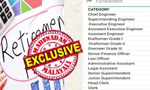 ചീഫ് എഞ്ചിനിയര്‍മാര്‍ 6000 നല്‍കണം; സൂപ്രണ്ടിംഗ് എഞ്ചിനിയര്‍മാര്‍ അയ്യായിരവും; വകുപ്പ് മേധാവിയുടെ വിരമിക്കല്‍ ആഘോഷം കെങ്കേമമാക്കാന്‍ പീകോക്ക് ബ്ലൂവും! മന്ത്രിയേയും അഡീഷണല്‍ ചീഫ് സെക്രട്ടറിയേയും ഒഴിവാക്കി പിരിവ് പട്ടിക; ഫയലുകളില്‍ ജീവന്‍ കാണാത്തവര്‍ ചെയ്തു കൂട്ടുന്നത്