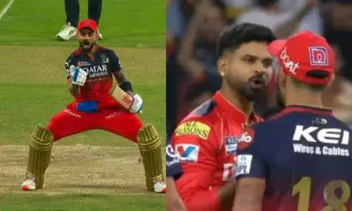 ചിന്നസ്വാമിയിലെ ശ്രേയസിന്റെ പരിഹാസത്തിന് മുള്ളന്‍പൂരില്‍ കോലിയുടെ മറുപടി;  ആര്‍സിബിയുടെ ജയത്തിന് പിന്നാലെ ഗ്രൗണ്ടില്‍ അമിത ആഘോഷം; കൂളായി പഞ്ചാബ് നായകന്റെ റിയാക്ഷന്‍; അപക്വമെന്ന് ആരാധകര്‍