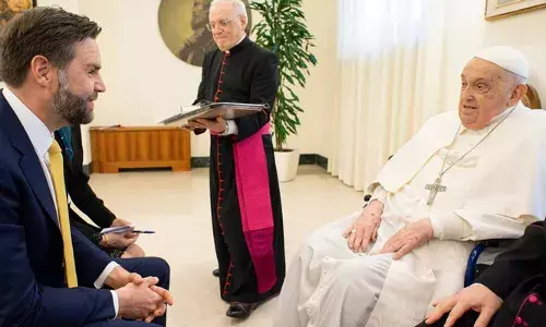 വളരെ ക്ഷീണിതനായിരുന്നു, ഇന്നലെ കാണാനായതില്‍ സന്തോഷമുണ്ട്;  മാര്‍പാപ്പയുമായുള്ള അവസാന കൂടിക്കാഴ്ച അനുസ്മരിച്ച് ജെ.ഡി.വാന്‍സ്