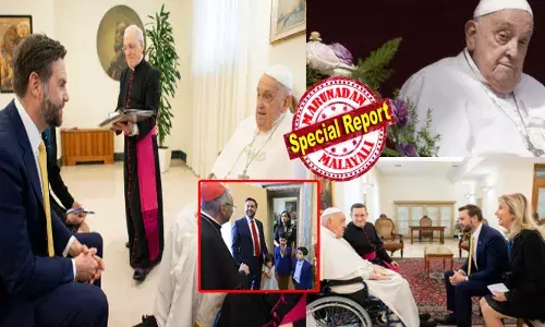 കർത്താവിന്റെ ഉയിർപ്പ് ദിനത്തിൽ മാർപ്പാപ്പയെ കാണാൻ ഓടിയെത്തിയ വാൻസ്; പോപ്പിന്റെ ഒരൊറ്റ ചോദ്യത്തിൽ മുഖത്ത് വാട്ടം; ട്രംപിന്റെ കുറ്റങ്ങൾ എണ്ണിയെണ്ണി പറഞ്ഞ് ധൈര്യം; ഈസ്റ്റർ എഗ് കൈമാറി നിരാശയോടെ മടക്കം; ഒടുവിൽ അറിയുന്നത് ദുഃഖ വാർത്ത; തന്റെ അവസാന നിമിഷത്തിലും കണ്ടത് പതറാത്ത പോരാട്ട ജീവിതം; നീതിയുടെ വെളിച്ചമായി വലിയ ഇടയൻ; വത്തിക്കാനിലെ ആ സന്ദർശനം വീണ്ടും ചർച്ചയാകുമ്പോൾ!