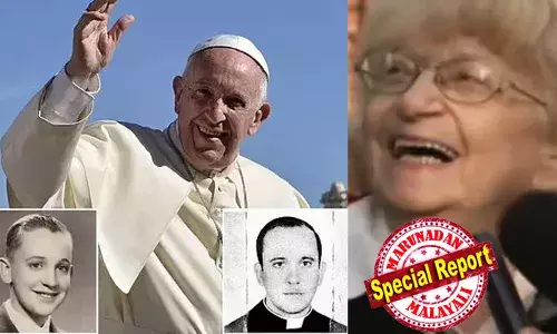 ചെറുപ്പത്തില്‍ അദ്ദേഹം എനിക്ക് ഒരു കത്തു തന്നു;  കത്തില്‍ ചുവന്ന മേല്‍ക്കൂരയുള്ള ഒരു വീടിന്റെ ചിത്രവും വരച്ചിരുന്നു;  വിവാഹശേഷം എനിക്കുവേണ്ടി വാങ്ങുന്ന വീടാണതെന്നും പറഞ്ഞിരുന്നു; ആ പ്രണയ ലേഖനത്തിന്  ഞാന്‍ മറുപടി നല്‍കിയില്ല;  ഫ്രാന്‍സിസ് മാര്‍പ്പാപ്പയെക്കുറിച്ചുള്ള അമേലിയയുടെ വെളിപ്പെടുത്തല്‍ വീണ്ടും വാര്‍ത്തകളില്‍