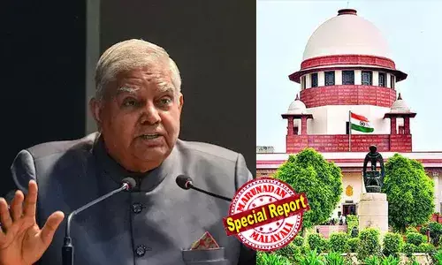 പൗരനാണ് പരമാധികാരി;  ജനങ്ങള്‍ തെരഞ്ഞെടുക്കുന്നവര്‍ക്കാണ് ഭരണഘടന സംരക്ഷിക്കാന്‍ അവകാശം; പാര്‍ലമെന്റിന് മുകളില്‍ ഒരധികാരകേന്ദ്രവും ഇല്ല; സുപ്രീംകോടതിയുടെ അധികാര പരിധിയെ വീണ്ടും ചോദ്യം ചെയ്ത് ഉപരാഷ്ട്രപതി