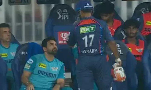 ഏഴാമനായി ക്രീസിലെത്തി നേരിട്ടത് അവസാന രണ്ടു പന്തു മാത്രം; പൂജ്യത്തിന് പുറത്തായി;  ഡഗ് ഔട്ടില്‍ മടങ്ങിയെത്തി സഹീര്‍ ഖാനോട് കലിതുള്ളി ഋഷഭ് പന്ത്;  നേരത്തെ ഇറക്കാത്തതാകാം കാരണമെന്ന് കുംബ്ലെയും റെയ്നയും; വൈറലായി ദൃശ്യങ്ങള്‍