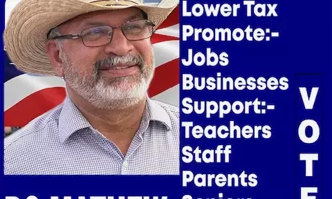 പി. സി. മാത്യു ഫോര് ഗാര്ലാന്ഡ് മേയര് പൊടി പൊടിക്കുന്നു പി. സി. മാത്യു ഫോര് ഗാര്ലാന്ഡ് മേയര് പൊടി പൊടിക്കുന്നു