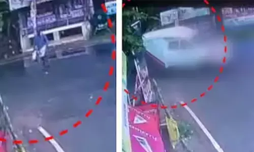 റോഡ് മുറിച്ചു കടക്കവേ അപകടം; ബസിനെ ഓവർ ടേക്ക് ചെയ്തെത്തിയ ബാങ്കിന്‍റെ വാഹനം ഇടിച്ചുതെറിപ്പിച്ചു; തൊഴിലാളിക്ക് ദാരുണാന്ത്യം; സംഭവം കിളിമാനൂരിൽ