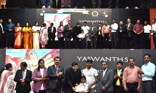 ഇന്ത്യന്‍ സ്‌കൂള്‍ ആലേഖ് മത്സരത്തിന് 2,500 വിദ്യാര്‍ത്ഥികള്‍:ഐഎസ്ബി പ്ലാറ്റിനം ജൂബിലി ചിത്രകലാ വിജയികളെ ആദരിച്ചു