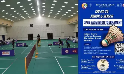 ഇന്ത്യന്‍ സ്‌കൂള്‍ പ്ലാറ്റിനം ജൂബിലി ബാഡ്മിന്റണ്‍ ടൂര്‍ണമെന്റ് മെയ് 6 മുതല്‍